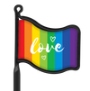 Rainbow Flag - "Love"