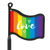 Rainbow Flag - "Love"