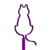 Cat With Tail - Purple